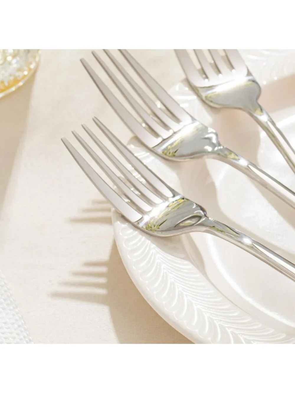 16-Piece Stainless Steel Dinner Forks Set, 18/10 Flatware, 8.18 Inch Length